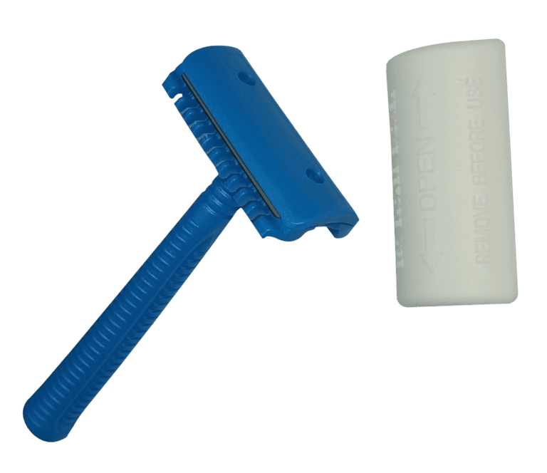 Disposable Prep Razor with Two Side Blades - Paramount Surgimed Ltd